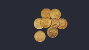 старые золотые монеты